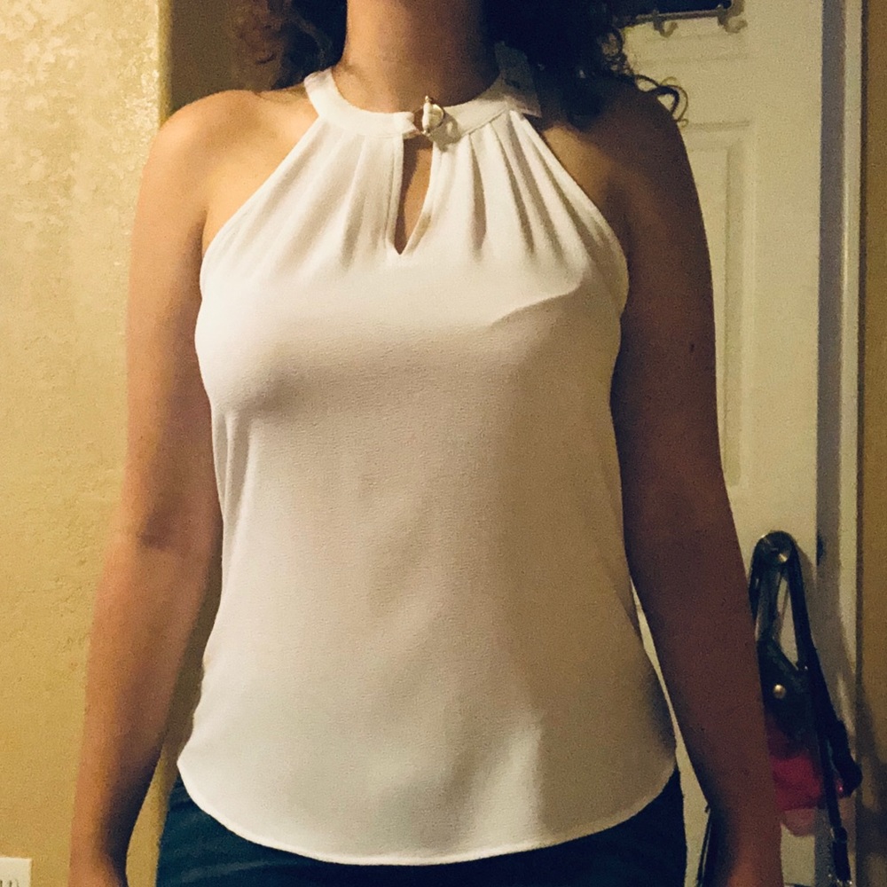 NY&C White sleeveless blouse